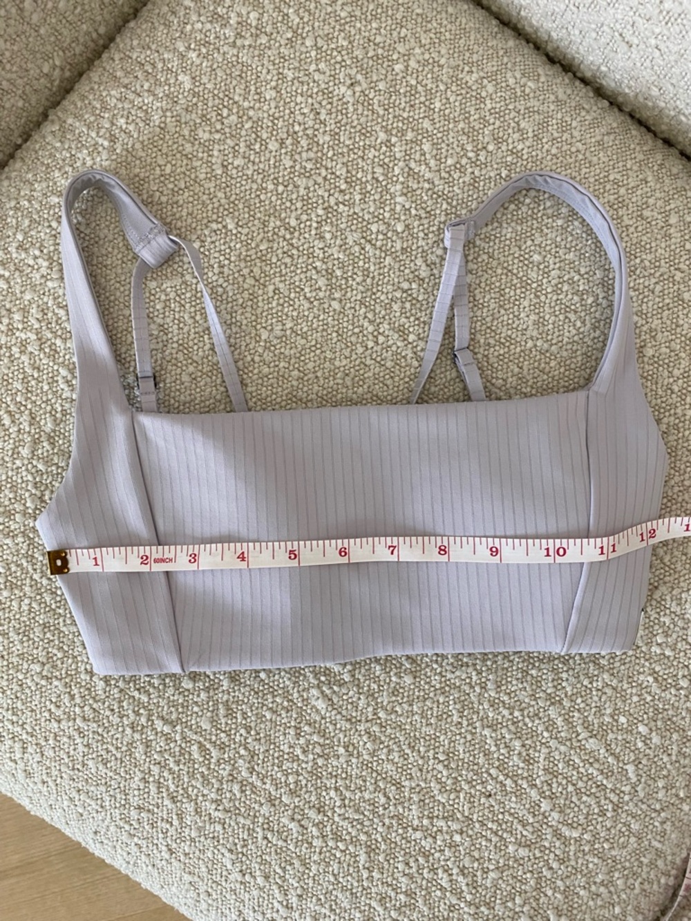 Vuori Inversion Rib Sports Bra and Leggings Matching Set 'Lavender Ice' XS - Picture 10 of 14